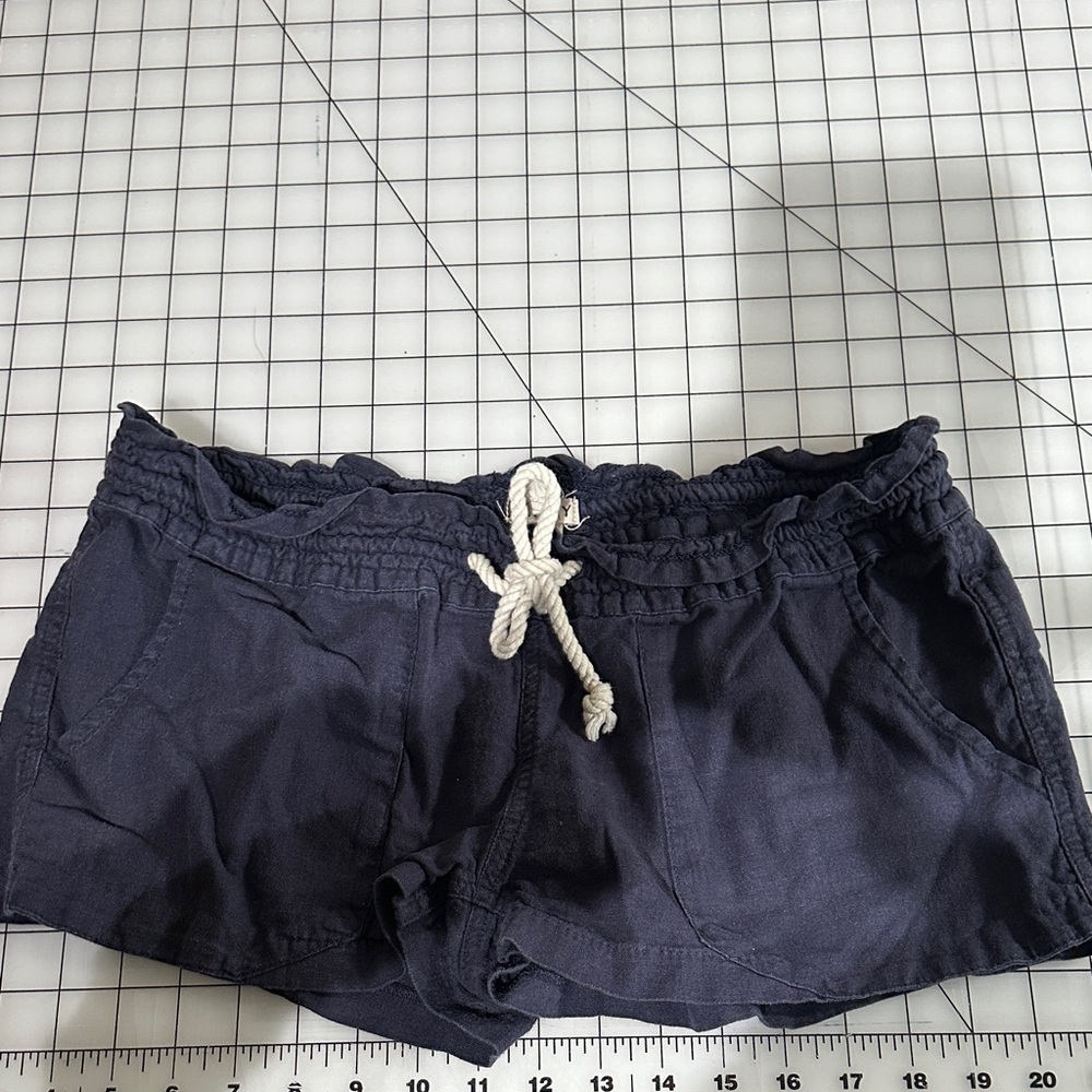 Roxy Navy Blue Drawstring Athletic Shorts